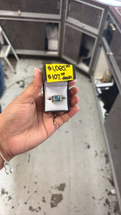 Big blue square stone
