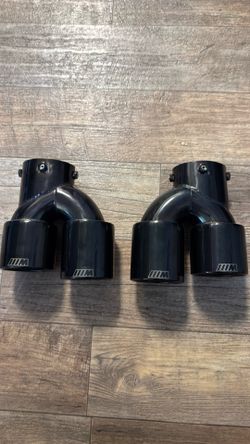 BMW M sport quad tip exhausts black