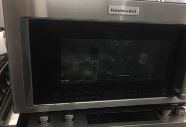 Black KitchenAid Microwave