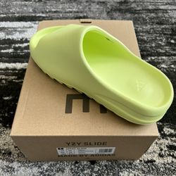 Yeezy Slide Green Glow Size 10