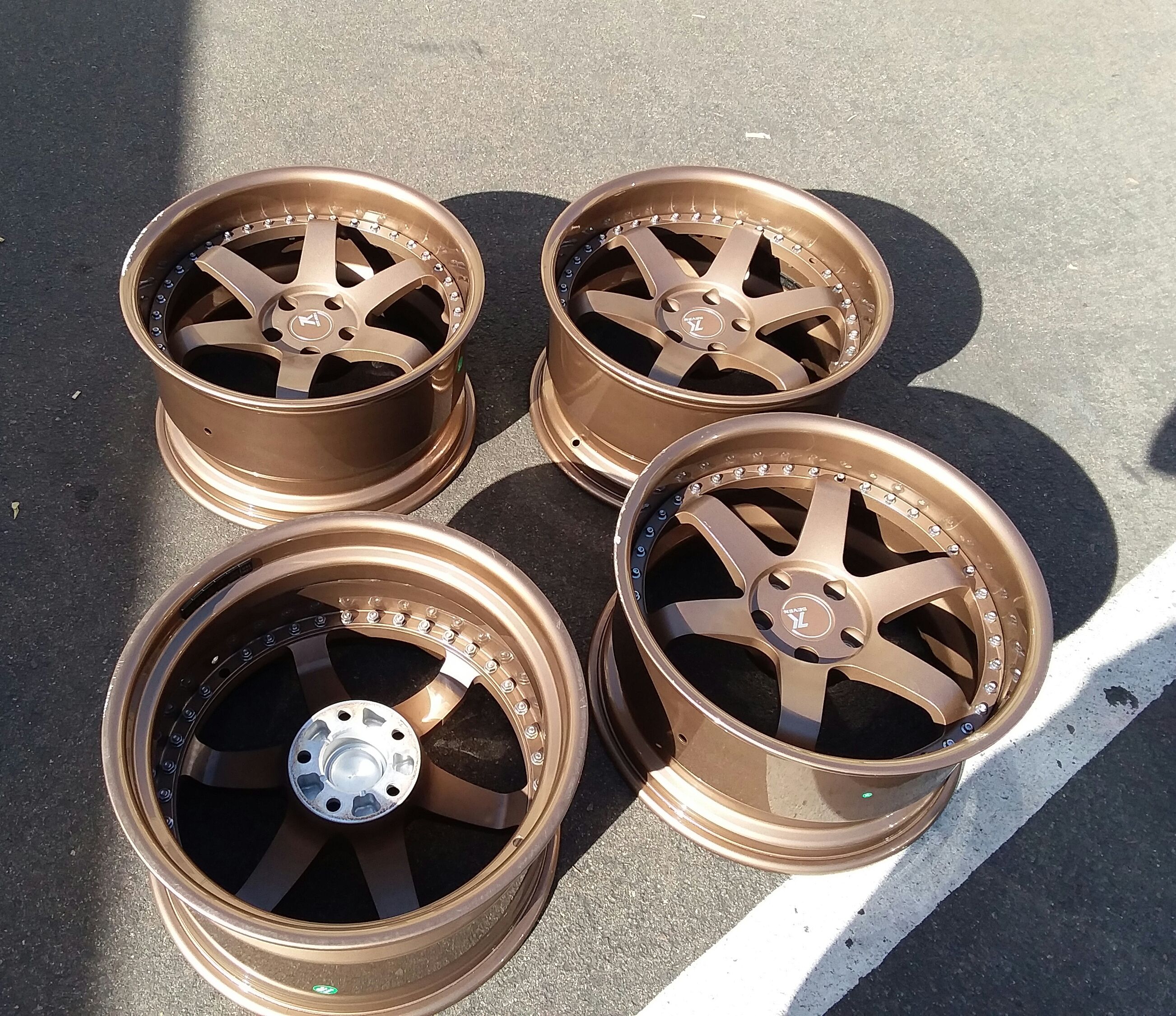 SEVENK SKLOUIE 2 PCE 18x10 Bronze Wheels 5x114.3 for Sale in