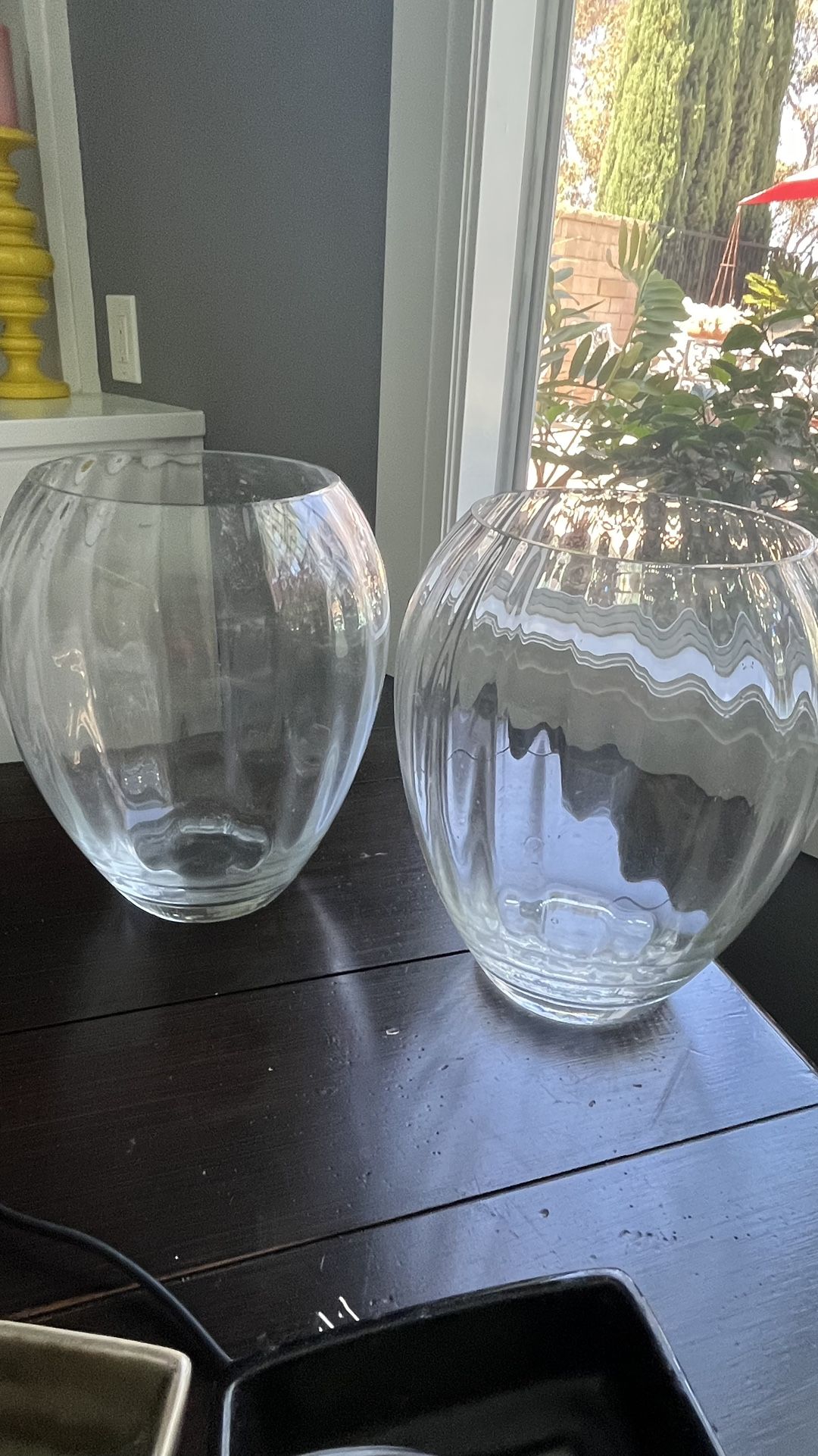 2 Crate & Barrel Vases