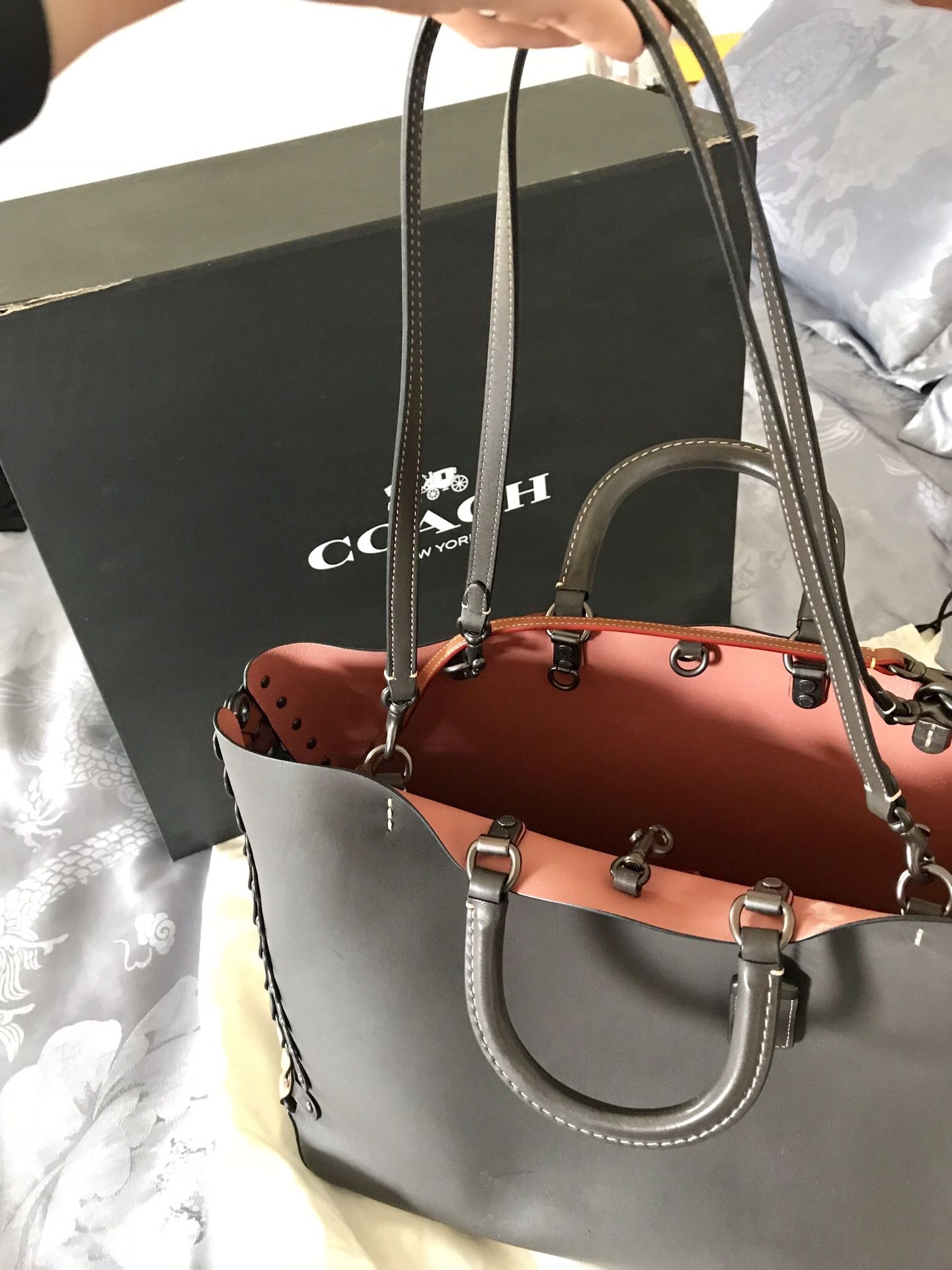 Gently used Rogue Coach brown leather gorgeous