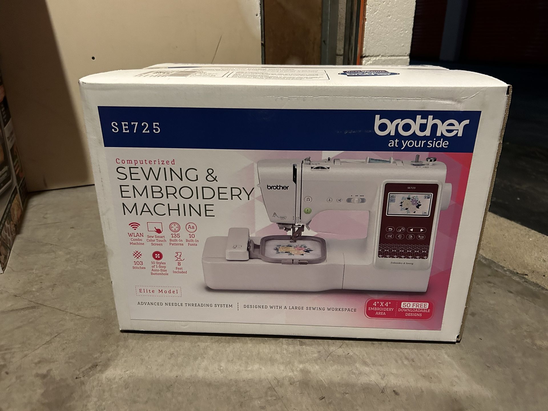 Brother Se725 Sewing and Embroidery Machine with Wireless LAN Connectivity