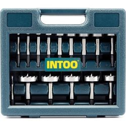 INTOO 16-Piece Hex Shank Forstner Drill Bit Set, Multi Shank Wood Drill Bit Set