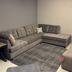 2PC Sectional Grey 