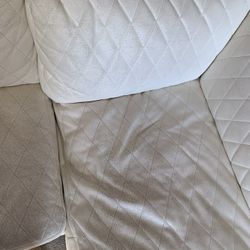 Urban Home White Chase Couch 9.5’ Length, Approx 50” Chase