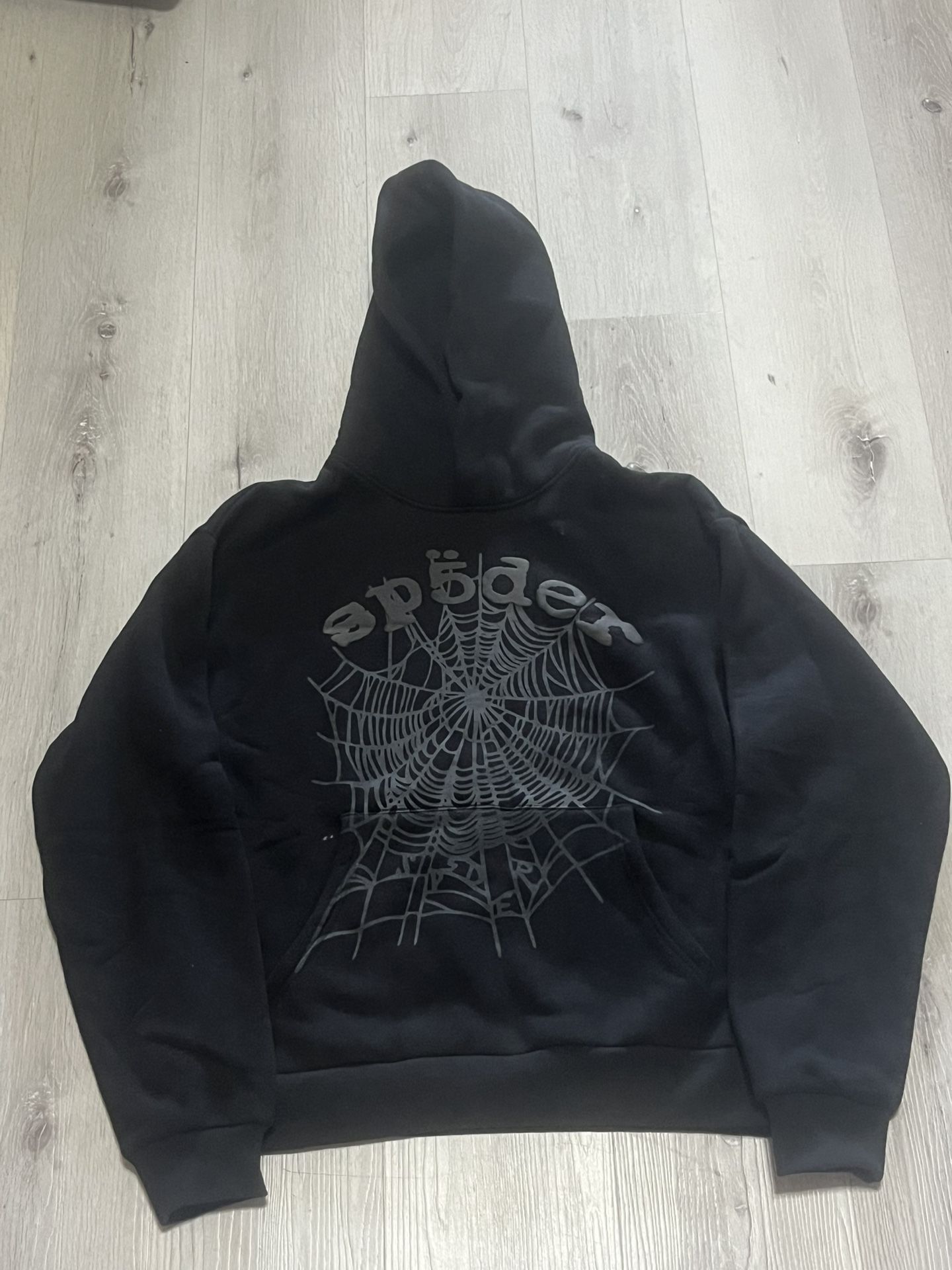 All Black Sp5der Hoodie