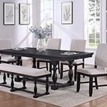 New seven piece formal dining room set