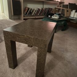 Vintage Burl veneer side table