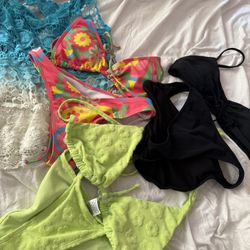 Bathing/Swim Suit Bikini Bundle 3 Sets & Cover Up Shirt 