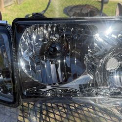 01-11 Ford Ranger Smoke Headlights Corner Lights Set