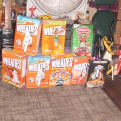 Rare 8 Piece Sealed Collectable Cereal Box Deal