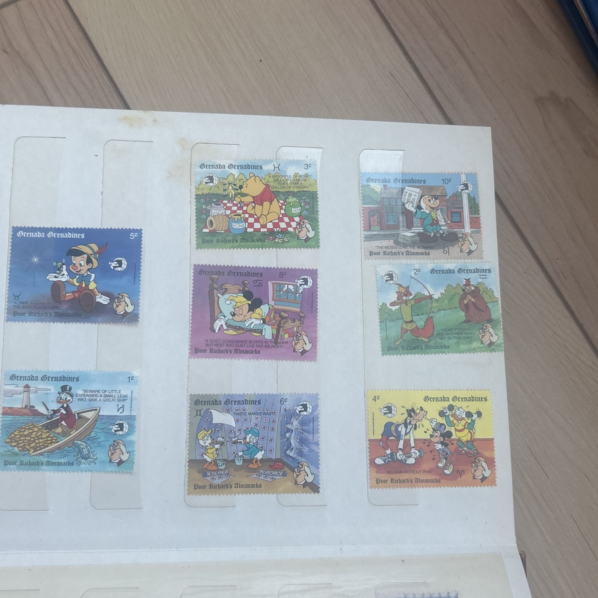 8 Classic Disney Stamps