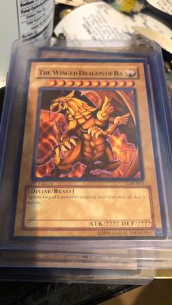 Yugioh cards the winged dragon of Ra