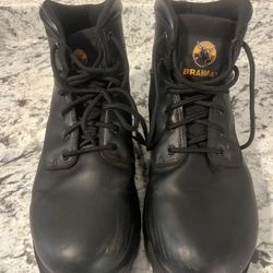 Brahma Men’s 11.5 Soft Toe Black Work Boots 