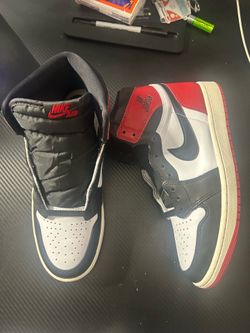 Jordan 1 High Black Toe Reimagined Size 9