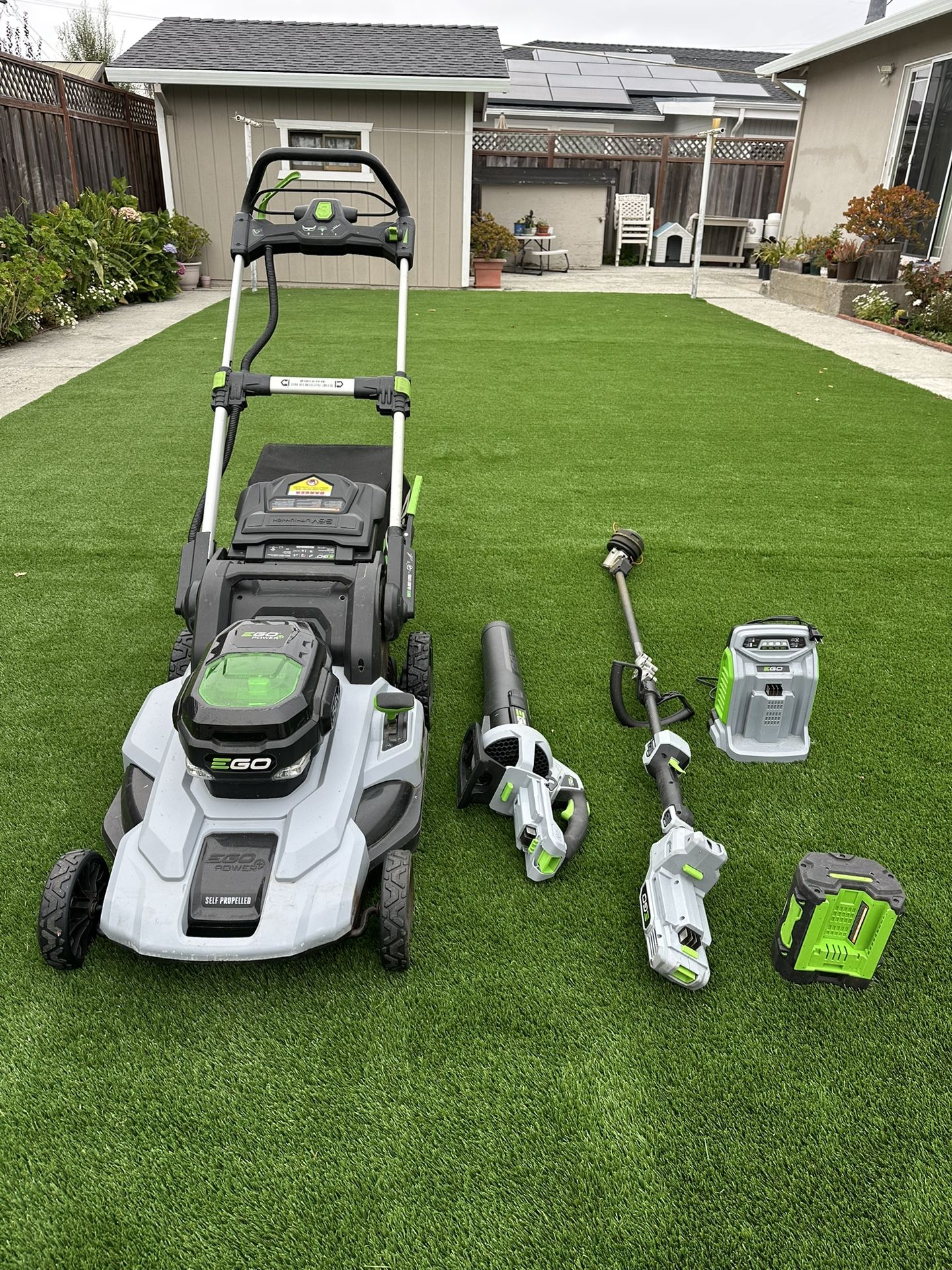 EGO Battery Operated Mower, Blower And Weed Eater