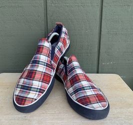 Men 11 D Brooks Brothers Keds Check Slip-Ons Limited Edition Shoes Classic Rare