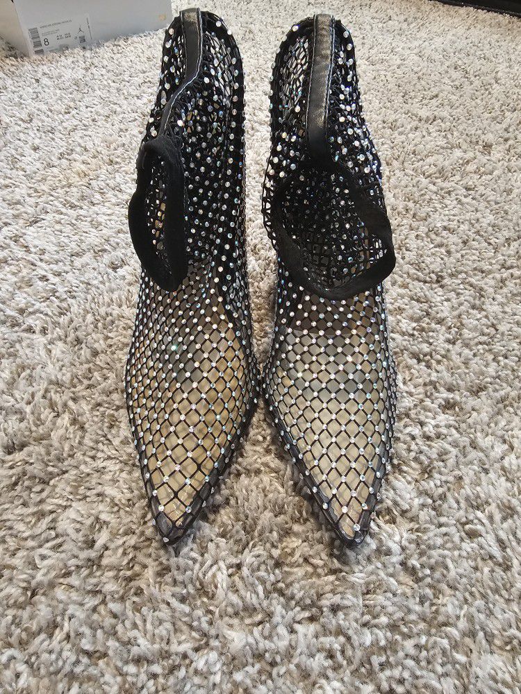 New Sparkle/fishnet Heels