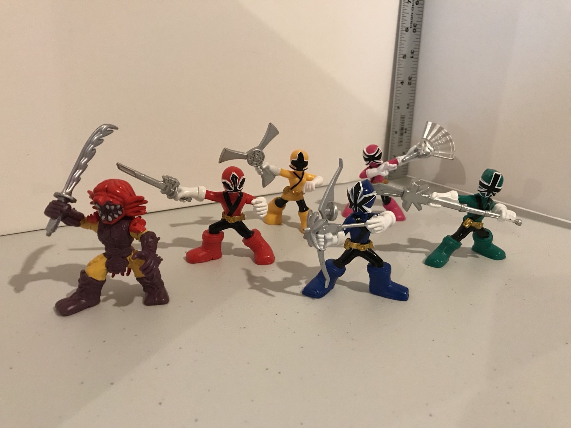 Power Rangers Samurai Action Figure 6 Pack Mini Battle Ready Figures
