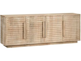 Four-Door Sideboard & Console Table in Hand-Stained Natural Finish...