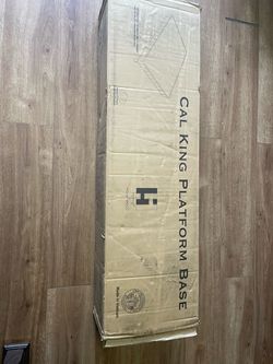 Cal king platform bedframe