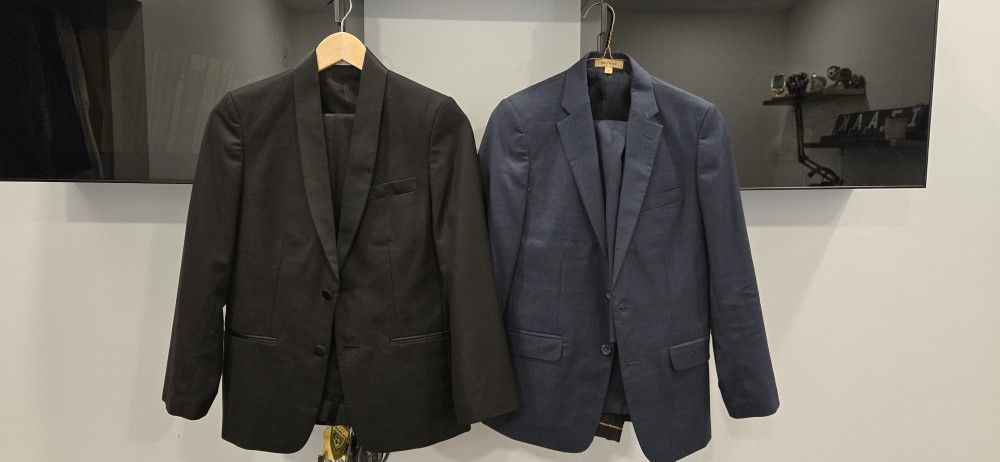 2 Size 14 Teen Size Suit And Tuxedo