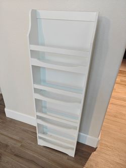 White Bookshelf Standing or Hanging