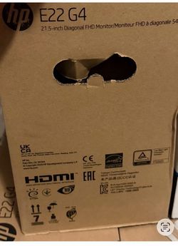 E22 G4 HP Monitors New In Box