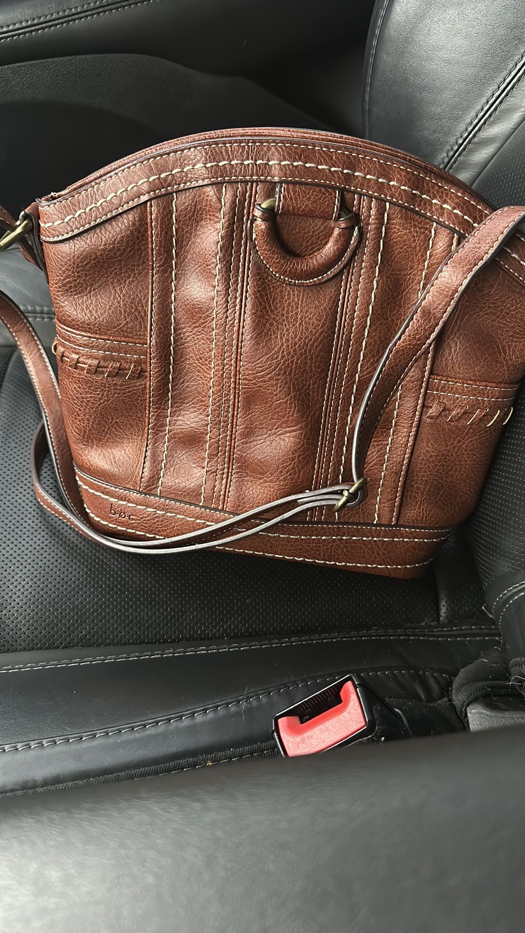 B.o.c Brown Leather Cross body Satchel