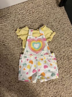 2 piece 18 mths overall shorts set