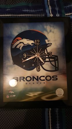 Denver Broncos Clock