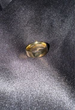 GLD Gold plated flat band ring