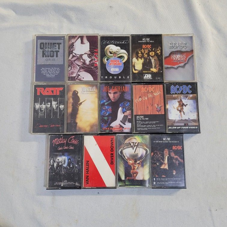Heavy Metal  / Hard Rock Cassette Tapes 
