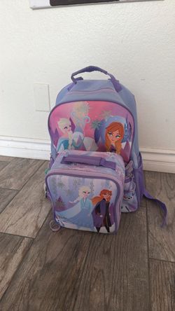 Frozen backpack with lunchbox