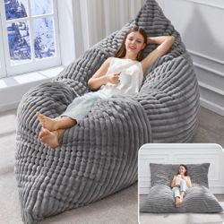 Convertible 3 in 1 Bean Bag - Chair, Sofa, Floor Bed