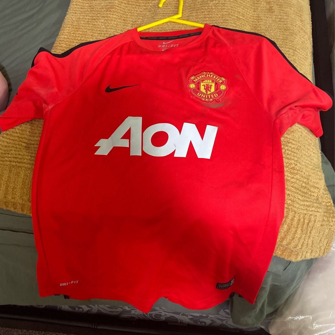 Nike Manchester United Soccer Jersey Size Large Fits A Medium