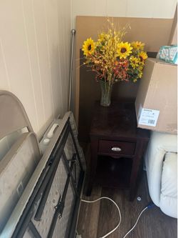 Lamp and side table