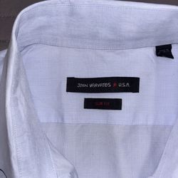 John Varvatos Men's Long Sleeve Button-Down Shirt Size L