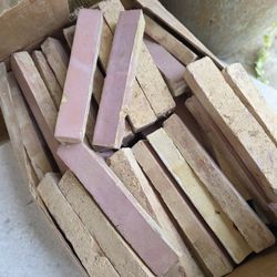 1x6”  Zellige Tiles, Pink and Pearl