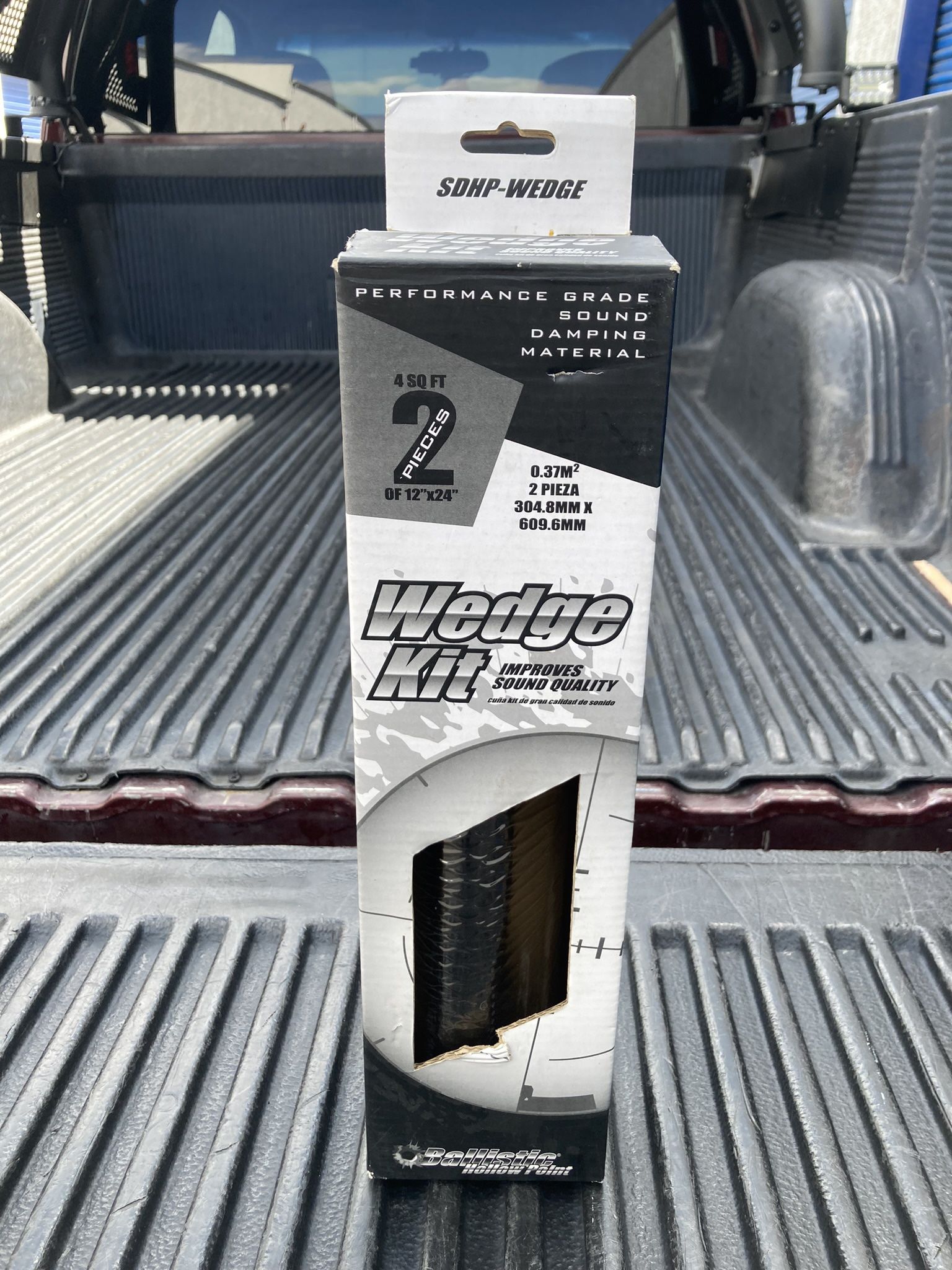 Ballistic SDHP-WEDGE Performance grade sound dampening material For doors or trunk