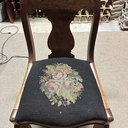 Antique Needlepoint Chair