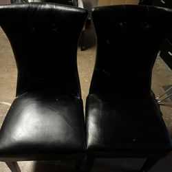 2 Dark Brown Chairs