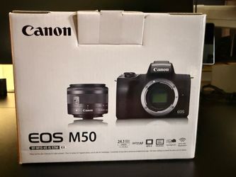 Canon M50 3 batt & dummy  trade for iPhone 14 Pro Max or newer.