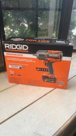 RIDGID BRUSHLESS 18V 1/2 High Torque impact Wrench Kit