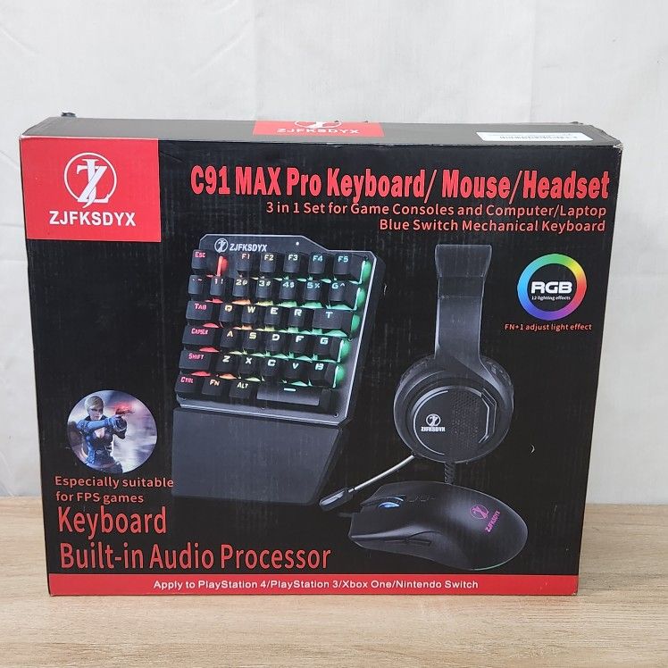 Gaming keyboard, Mouse, And Headset Combo