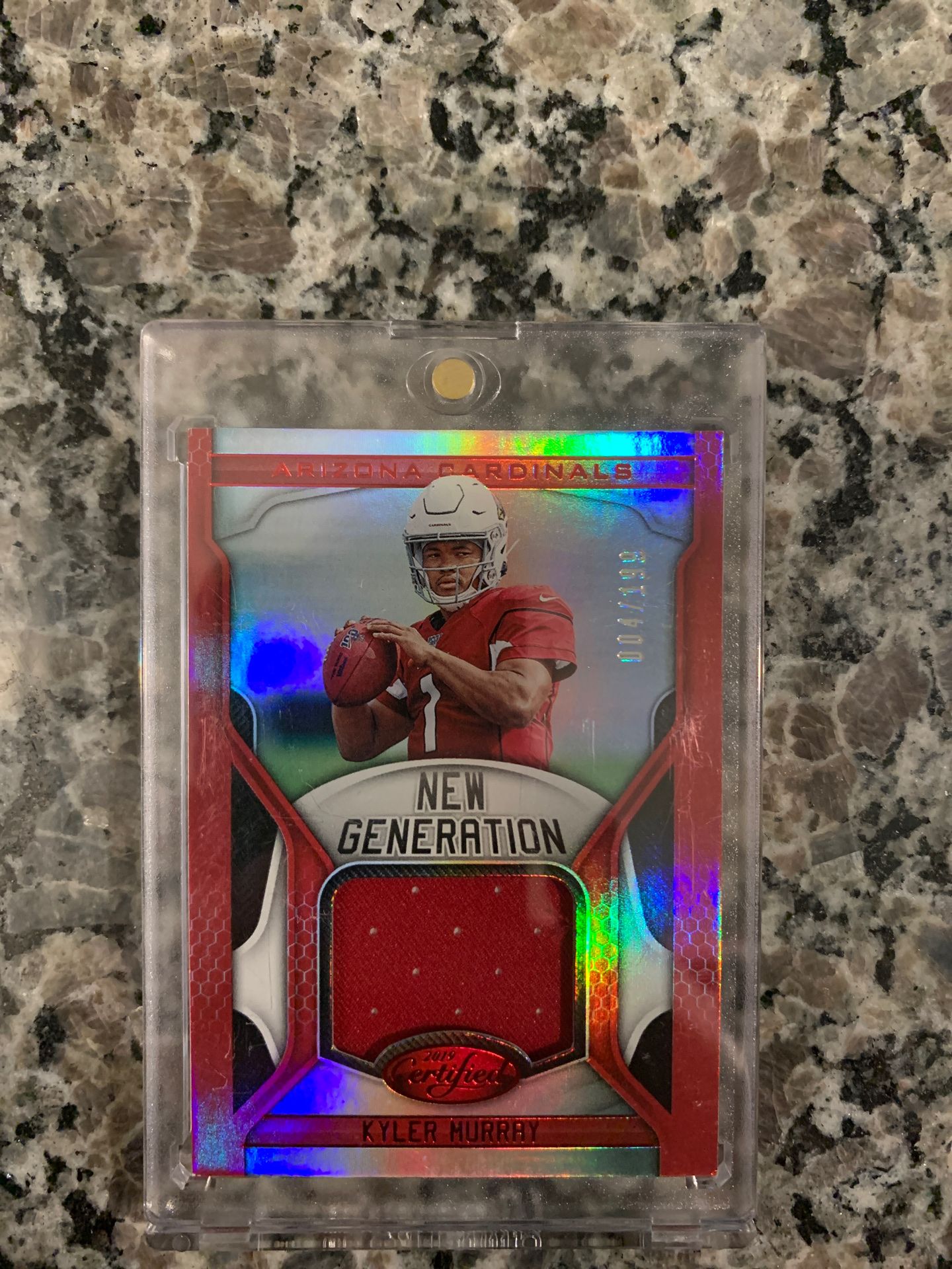 2019 Panini certified Kyler Murray rookie patch 4/199