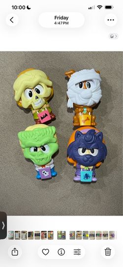 Scooby Doo Halloween 2025 Burger King Toys - set of 4 Fred Daphine Shaggy