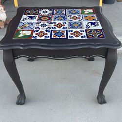 Talavera Mexican Style End Table 